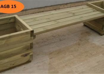 Ahşap Saksılı Bank (AGB 15)